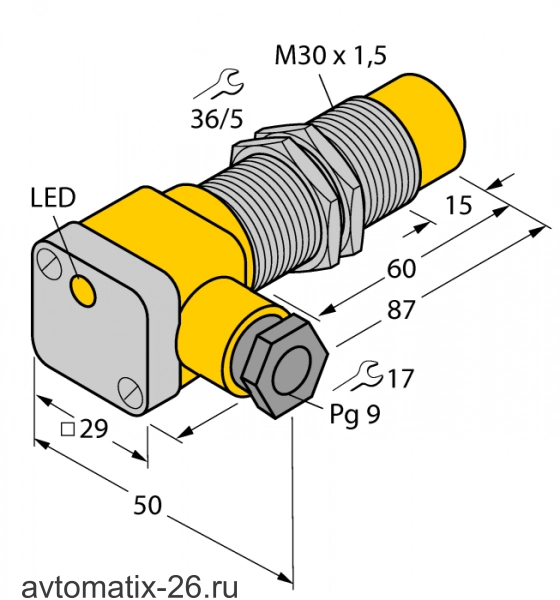 Индуктивный датчик TURCK NI20U-EG30SK-AP6X