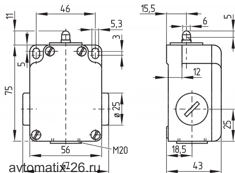 Kонцевой выключатель Schmersal TS 015-02Y