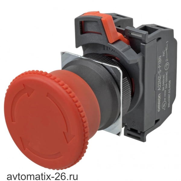 Выключатель аварийной остановки Omron A22NE-M-P002-N
