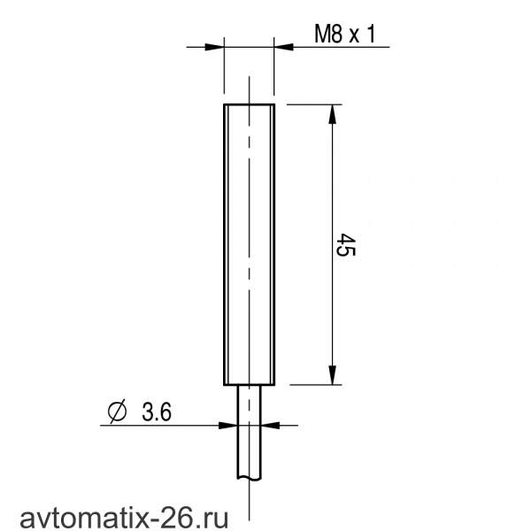 Индуктивный датчик расстояния Micro Detectors AE1/D1-7A