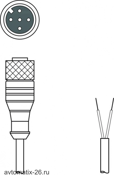 Разъем с кабелем Leuze Electronic KS PB-M12-4A-P3-100
