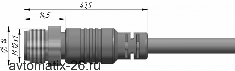 Разъем с кабелем СЕНСОР С12-12ПВ-01-5