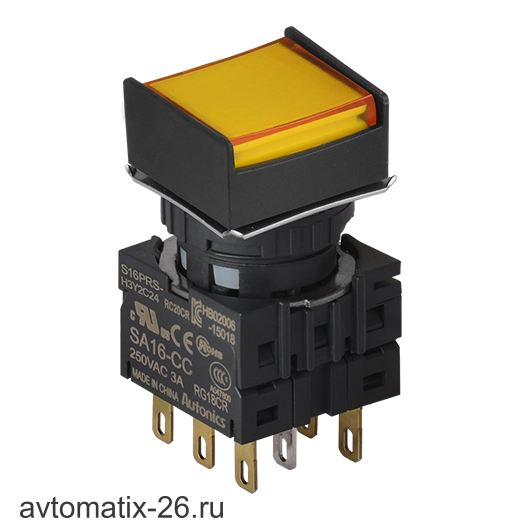 Кнопочный выключатель Autonics S16PRS-H4Y2C12