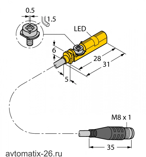 Магнитный датчик TURCK BIM-UNT-AP7X-0.3-PSG3S