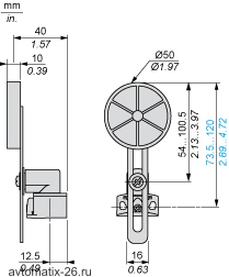 Kонцевой выключатель Telemecanique XCKD2149M12