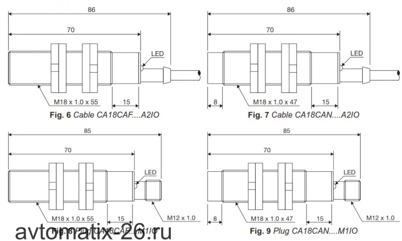 Емкостный датчик Carlo Gavazzi CA18CAN12BPM1IO