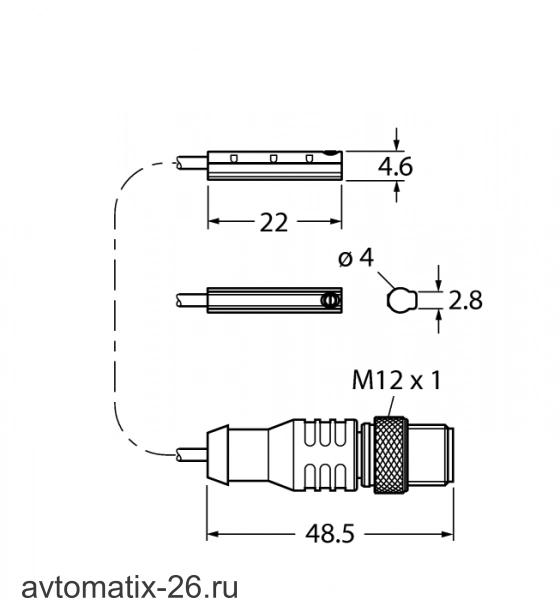 Магнитный датчик TURCK BIM-UNC-AP6X-0.3-RS4