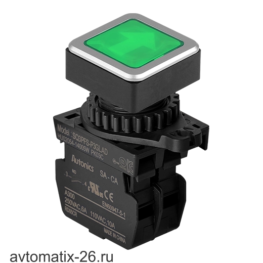 Кнопочный выключатель Autonics SQ3PFS-P3GLAD