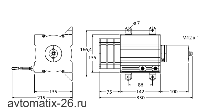 Тросиковый энкодер TURCK DW30000-135-7E-H1441