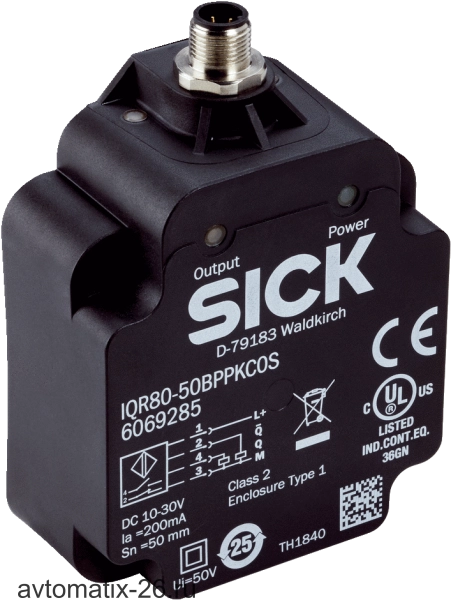 Индуктивный датчик SICK IQR80-75NPPKC0S
