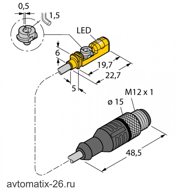 Магнитный датчик TURCK BIM-UNTK-AP7X-0.3-RS4