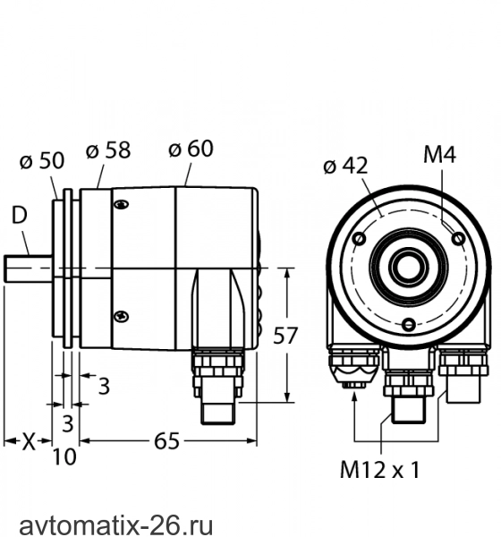 Энкодер TURCK RS-25S6S-9A16B-R3M12