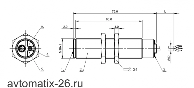 Емкостной датчик Balluff BCS M18BBN1-POC80D-EP02