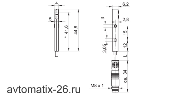 Оптический датчик Baumer FHDK 04G6101/KS35A