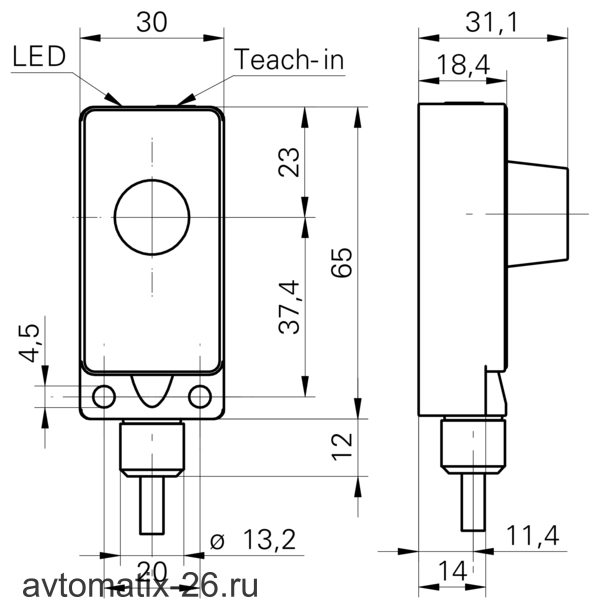 Ультразвуковой датчик расстояния Baumer UNDK 30I6113