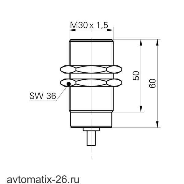 Индуктивный датчик расстояния Baumer IWRM 30U9502