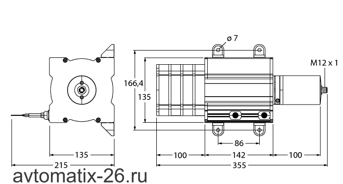 Тросиковый энкодер TURCK DW40000-135-PA-H1441