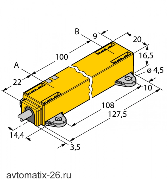Датчик линейных перемещений TURCK LI100P1-Q17LM1-LIU5X2