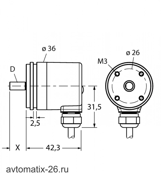 Энкодер TURCK RS-06S6S-8B12B-C 1M