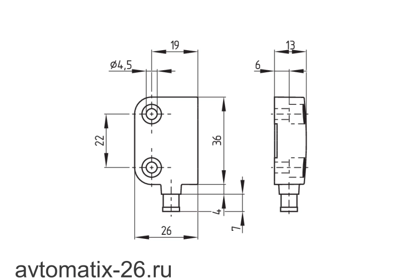 Магнитный датчик безопасности Schmersal BNS260-02Z-ST-R