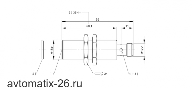 RFID головка чтения/записи Balluff BIS M-404-045-401-07-S4