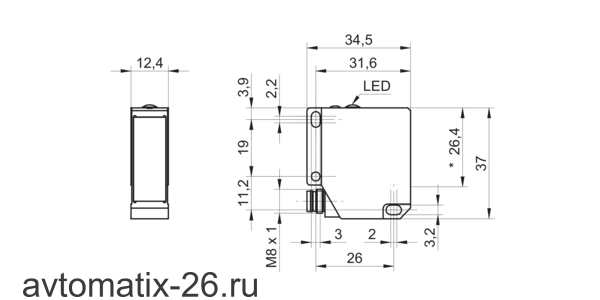 Лазерный датчик расстояния Baumer OADM 12S7460/S35A
