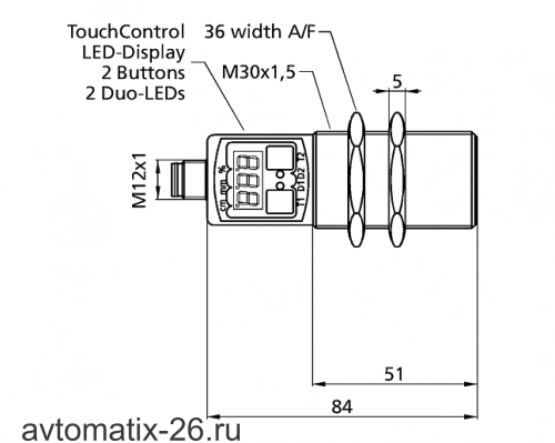 Ультразвуковой датчик Sensopart UMT 30-350-PSD-L5