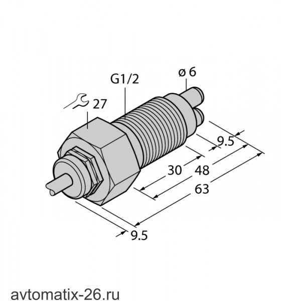 Датчик потока TURCK FCS-GL1/2A2-NA/A/D100