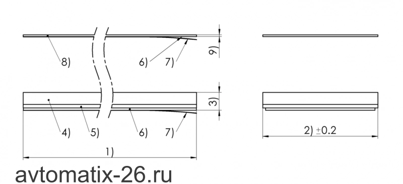 Магнитная лента для линейных энкодеров Balluff BML-M02-A33-A3-M0028-C