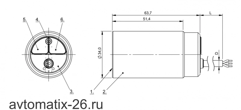 Емкостной датчик Balluff BCS G34OOI1-PSC15D-EP02