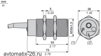Емкостной датчик Telemecanique XT130B1FBL2