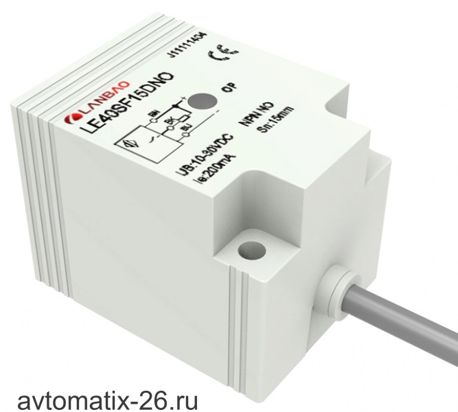 Индуктивный датчик LANBAO LE40SN20DPR