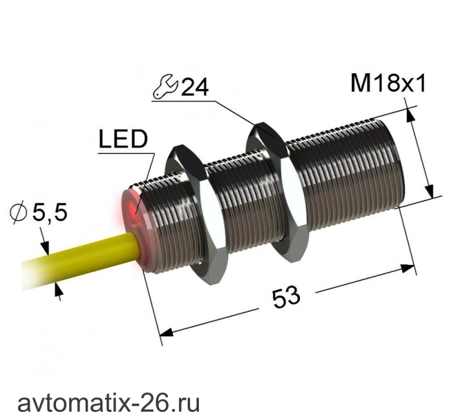 Индуктивный датчик Мега-К PS2-18M53-12B11-K