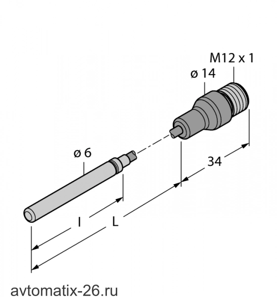 Датчик температуры TURCK TP-306A-CF-H1141-L1000