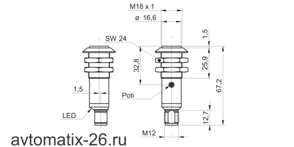 Оптический датчик Baumer OR18.ZI-PW1P.71O/B013