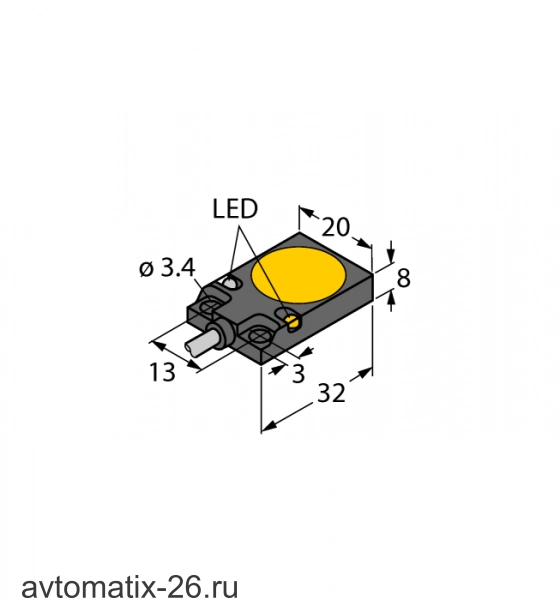 Емкостной датчик TURCK BC5-Q08-AN6X2/S250