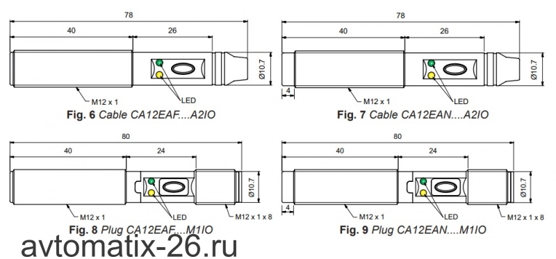 Емкостный датчик Carlo Gavazzi CA12EAF04BPA2IO