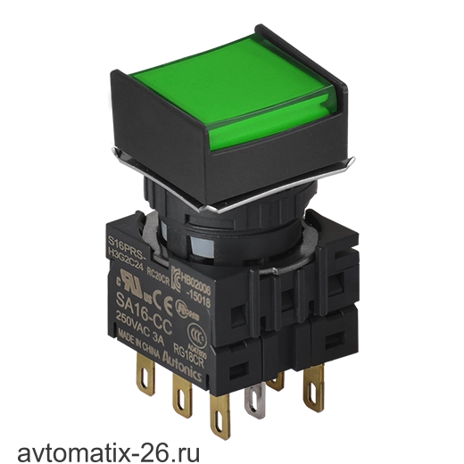 Кнопочный выключатель Autonics S16PRS-H4G2C24