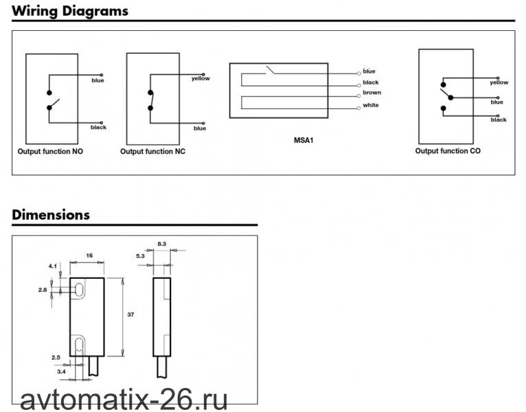 Магнитный датчик Carlo Gavazzi MS1