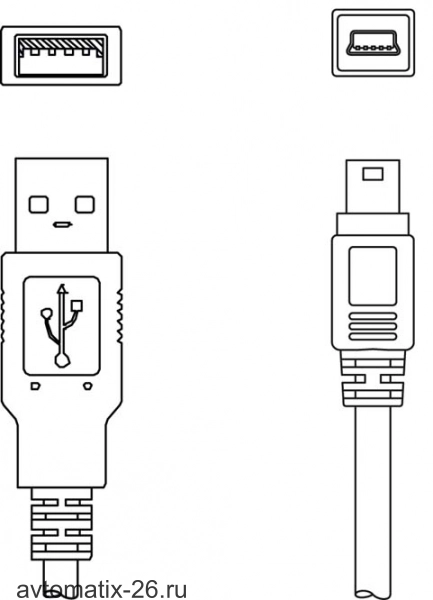 Соединительный кабель Leuze Electronic KB USB A - USB miniB