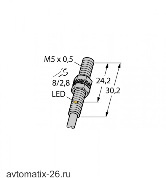 Индуктивный датчик TURCK BI1-EG05-RP6X
