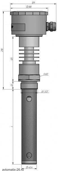 Емкостной уровнемер СЕНСОР ДНЕ-3Н019-110Т40
