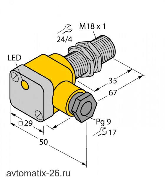 Индуктивный датчик TURCK BI5-G18SK-Y1X
