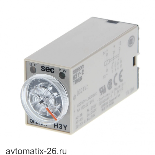 Таймер реле времени Omron H3Y-2 DC24 5S