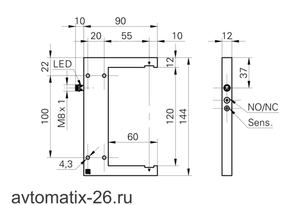 Щелевой датчик Baumer OGUM 120P8002/S35L
