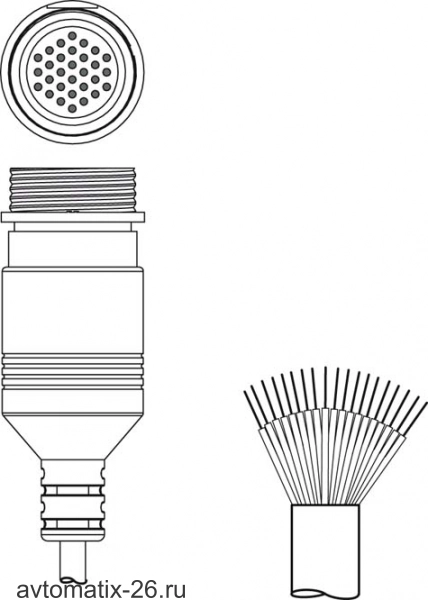 Разъем с кабелем Leuze Electronic KD S-M30-30A-V1-250