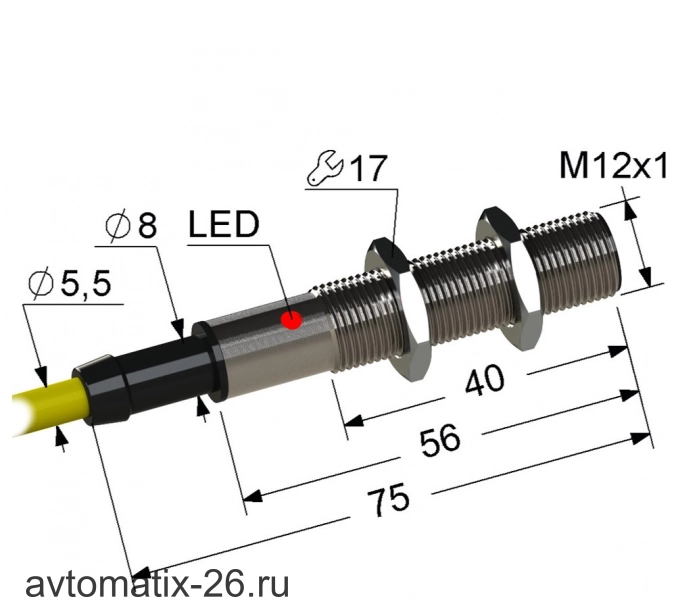Оптический датчик (приемник) Мега-К VB3-12M75-R4000B241-Z